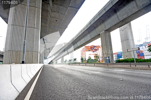 Image of highway under the bridge