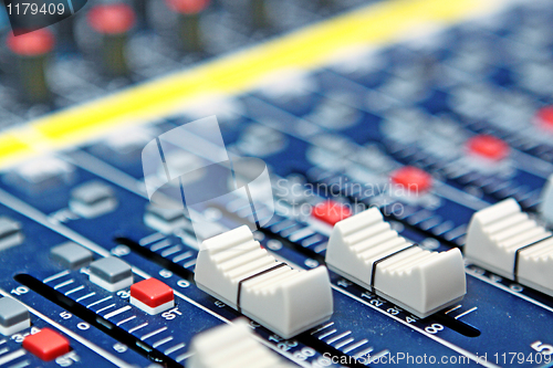 Image of mixing desk background pattern 