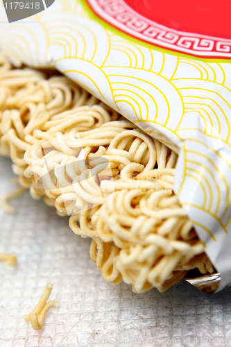 Image of Noodles on a white background.