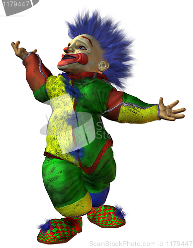 Image of macabre dwarf clown