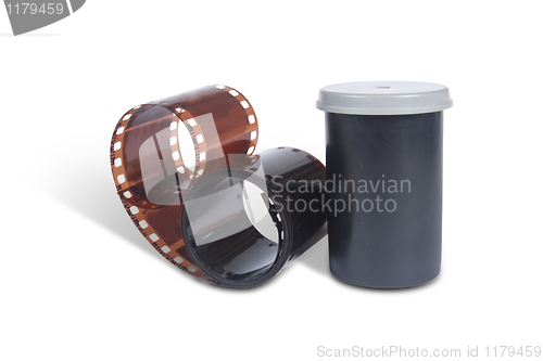 Image of Film for analog photos. Container