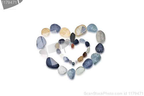 Image of Composition of the stones. Heart.