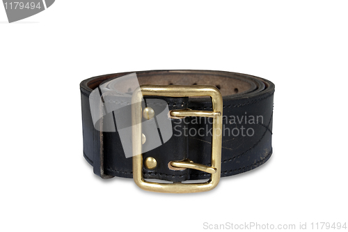 Image of Officers belt leather strap