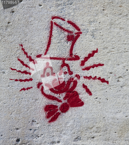 Image of Happy graffiti clown