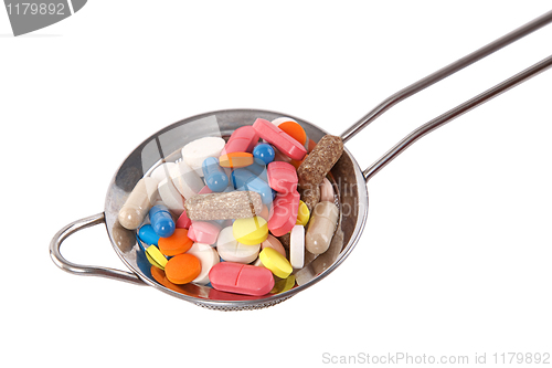 Image of colorful capsule, pill and tablet 