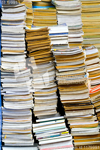 Image of Books pileup