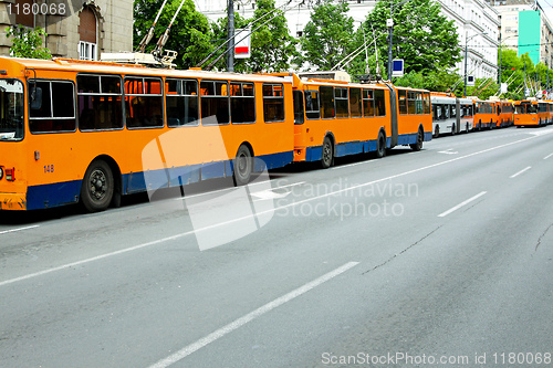 Image of Trolleybus standstill
