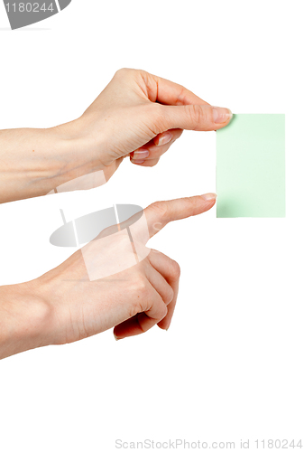 Image of woman's hand