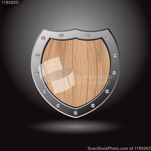Image of Wood shield blank light