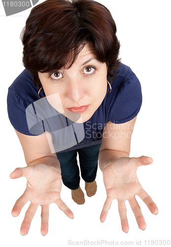 Image of woman showing hands