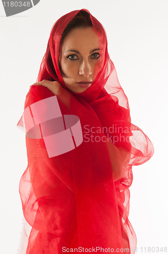 Image of Woman in red