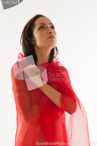 Image of Woman in red