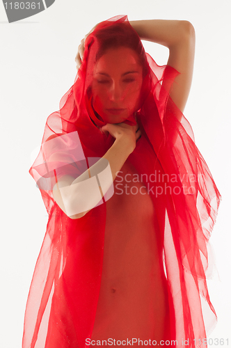 Image of Woman in red