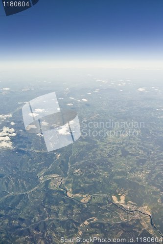 Image of flight over clouds
