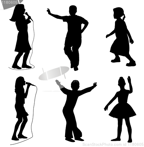 Image of Kids singing dancing