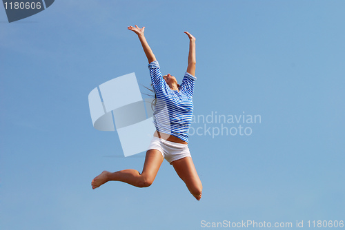 Image of jumping woman