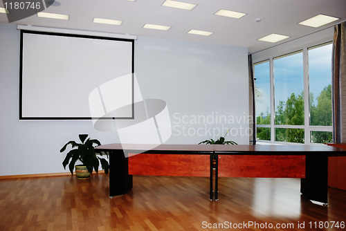 Image of photo of blank conference room