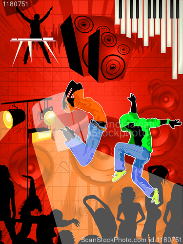 Image of Dance party background