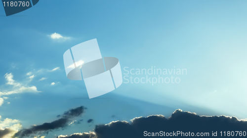 Image of Cloudscape with sun rays