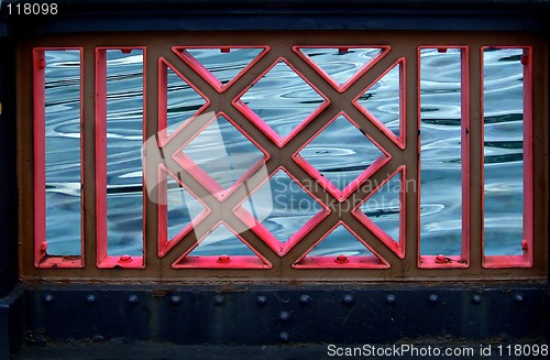 Image of Water behind the fence