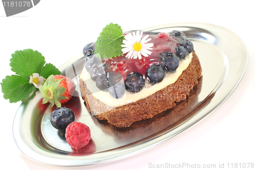 Image of wild berry tart