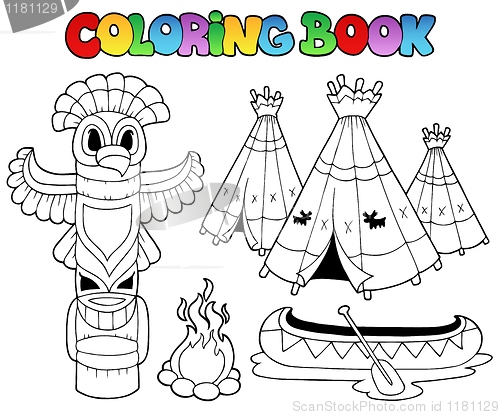 Image of Coloring book with totem