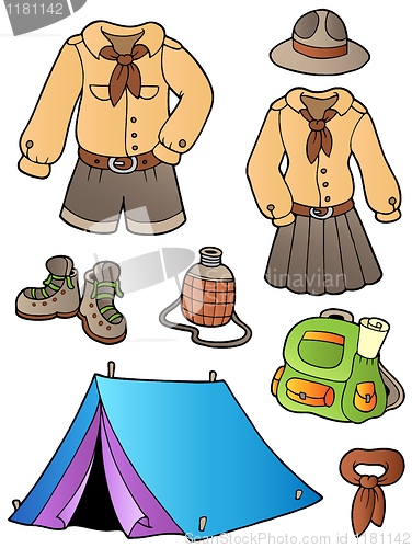 Image of Scout clothes and gear collection