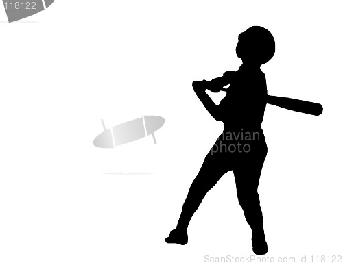 Image of Bbaseball player silhouette