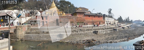 Image of pashupathinat temple in panoramic view