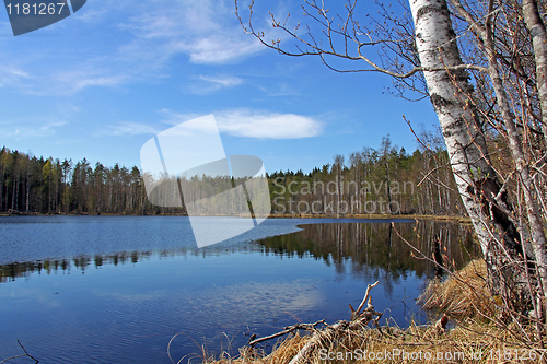 Image of Serene Lake Scenery in Finland 