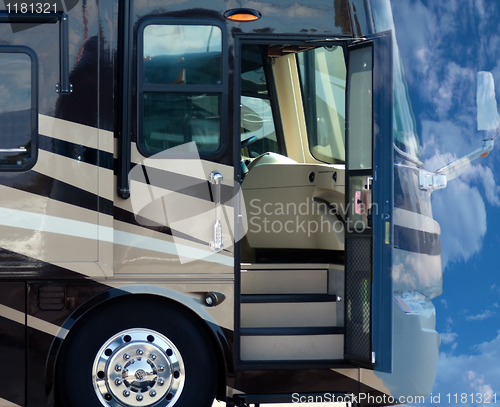 Image of Motor Home with open door