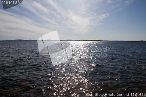 Image of Silver road. Sea