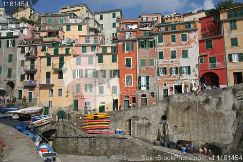 Image of Riomaggiore fishing village, italy