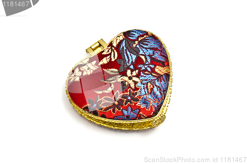 Image of Red cosmetic mirror