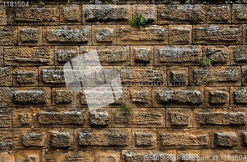 Image of Ancient stone wall texture