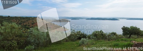 Image of Lake among Mediterranean hills