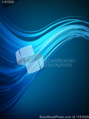 Image of Blue wave abstract background. EPS 8