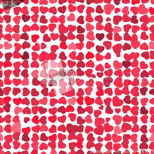 Image of Valentine seamless hearts pattern. EPS 8