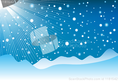 Image of Seasonal Christmas winter background. EPS 8