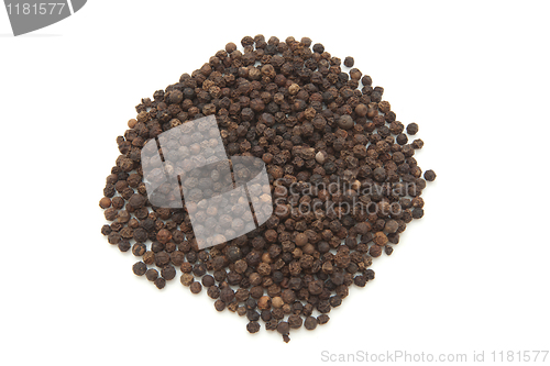 Image of Black pepper isolated on the white