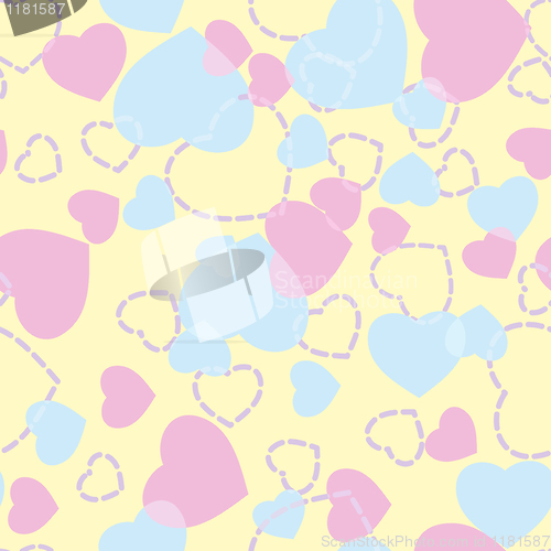 Image of Valentine's Day. Seamless pattern. EPS 8