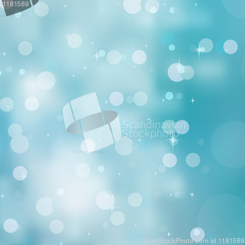 Image of Background blue bokeh circles. EPS 8