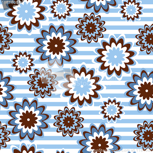 Image of Floral seamless retro vintage style. EPS 8