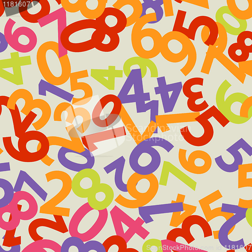 Image of Abstract Colorful Background with numbers. EPS 8