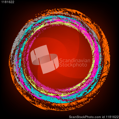 Image of Red smooth light lines. EPS 8