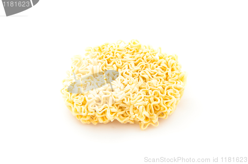 Image of Dry instant noodle isolated on white