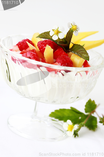 Image of Natural yogurt with fresh fruits