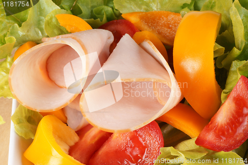 Image of Mixed salad with roast turkey