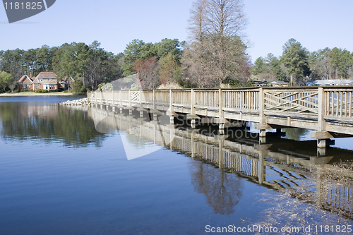 Image of Wooden Walking Bridge