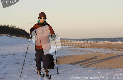 Image of Skiing at the Beach